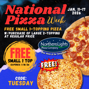 Tasty Tuesday Pizza Deal
